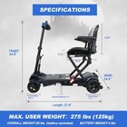 CycleVolt 4-Wheel Remote Control Foldable Mobility Scooter, photo 5
