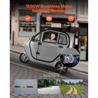 Uimoso 3-Wheel Enclosed Mobility Scooter, 3-Passenger, photo 3