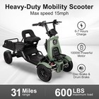 Cyclevolt 1000W Heavy Duty 4-Wheel Mobility Scooter, photo 4