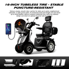 ZVG Heavy Duty 4-Wheel Mobility Scooter, 40 Miles, photo 4