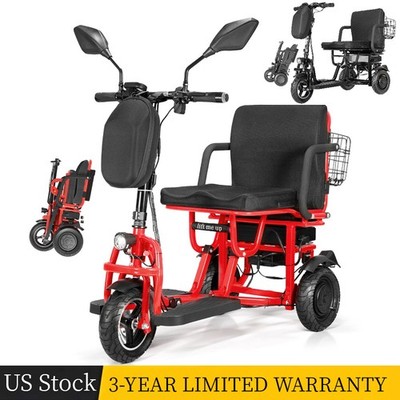 CycleVolt 700W 3-Wheel Foldable Travel Mobility Scooter