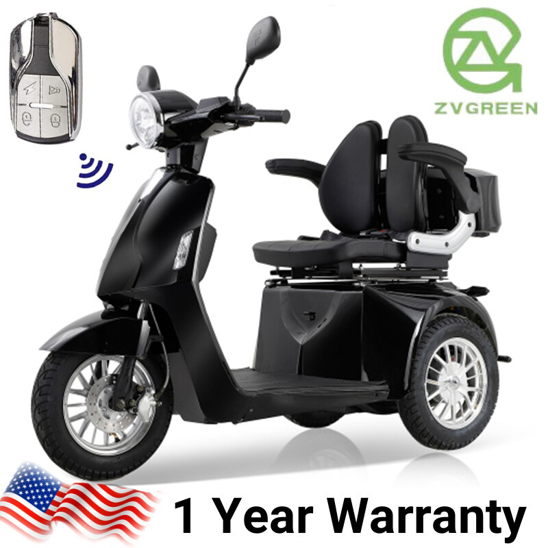 ZVG 3-Wheel Heavy Duty Mobility Scooter, 36 Miles