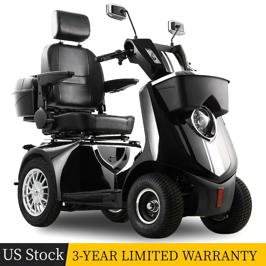 ZVG Heavy Duty 4-Wheel Mobility Scooter, 40 Miles