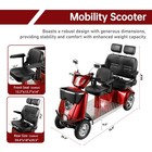 ZVGreen 1000W Heavy Duty 3-Passenger Mobility Scooter, photo 4
