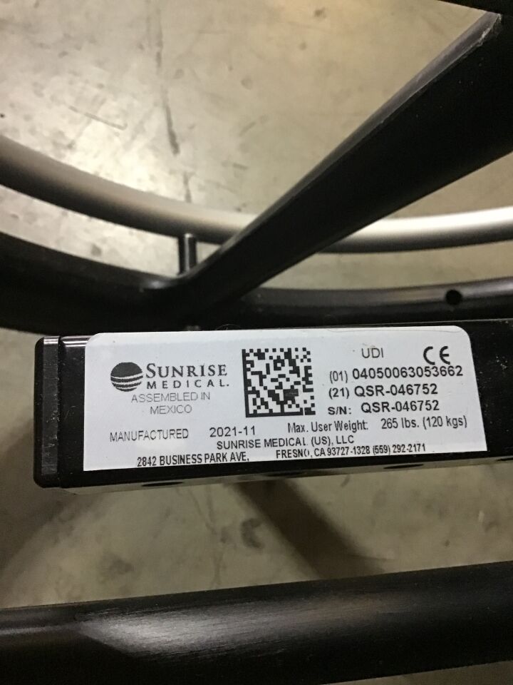 SUNRISE MEDICAL Quickie SR45 Manual Tilt Wheelchair, photo 4