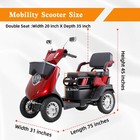 ZVGreen 2-Seat Heavy Duty Electric Mobility Scooter, photo 3