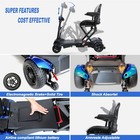 CycleVolt 4-Wheel Remote Control Foldable Mobility Scooter, photo 3