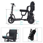 ZVG Dual Motor 700W 3-Wheel Foldable Mobility Scooter, photo 4