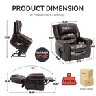 COMFORTMAX Power Lift Recliner Chair, Heat & Massage, photo 2