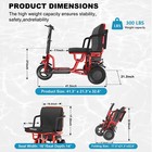CycleVolt 3-Wheel Electric Mobility Scooter, Double Motor, photo 4